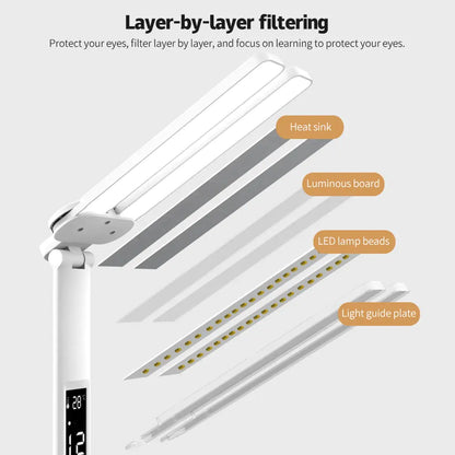 Lámpara de escritorio LED con portalápices