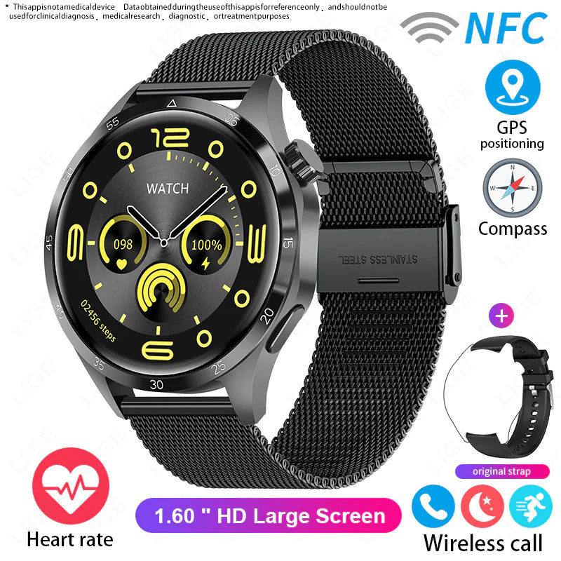 Waterproof Smart Sports Watch with Bluetooth Calling