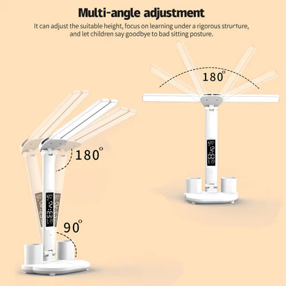 Lámpara de escritorio LED con portalápices