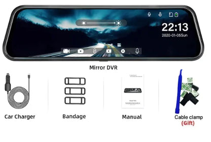 Smart Mirror Touchscreen Dashcam