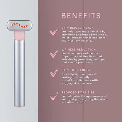 Red Light Therapy Facial Massager Stick