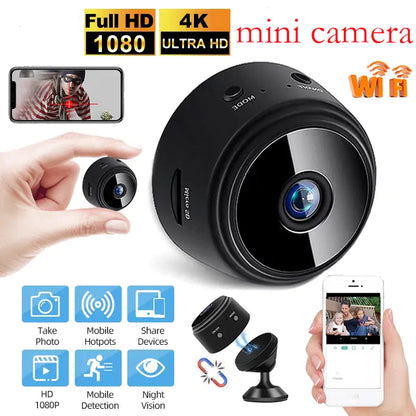 A9 Mini WiFi Camera: 1080p HD Night Vision Recorder